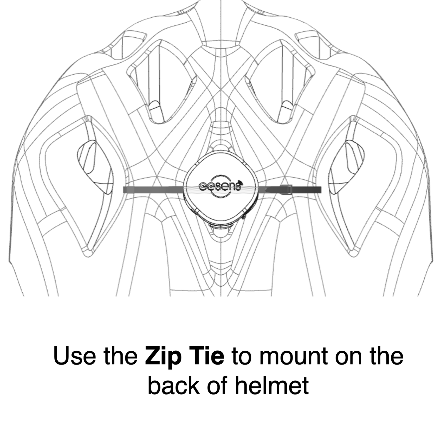 SHIELD Controller Mount zip tie